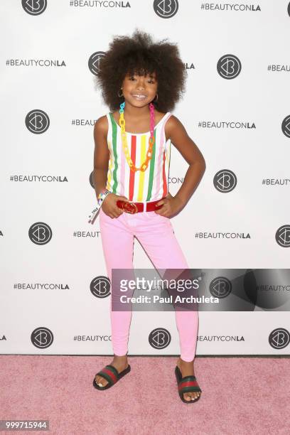 Mychal Bella attends the Beautycon Festival LA 2018 at the Los Angeles Convention Center on July 15, 2018 in Los Angeles, California.
