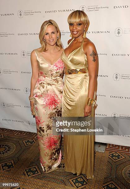 Designer Tory Burch and singer Mary J. Blige attend the 3rd Annual Society Of Memorial Sloan-Kettering Cancer Center's Spring Ball at The Pierre...
