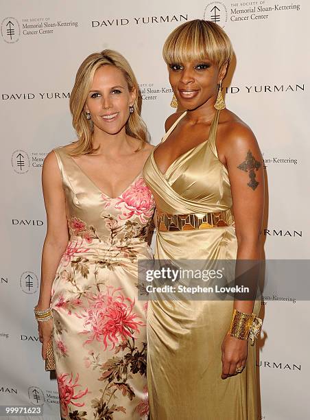 Designer Tory Burch and singer Mary J. Blige attend the 3rd Annual Society Of Memorial Sloan-Kettering Cancer Center's Spring Ball at The Pierre...