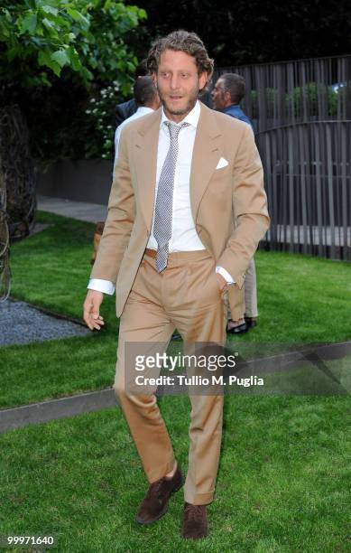 Italian Independent CEO Lapo Elkann attend the cocktail reception for W Magazine's editor-in-chief at the Bulgari Hotel on May 18, 2010 in Milan,...