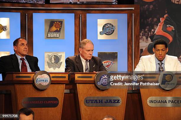 General Manager Kevin O'Connor of the Utah Jazz looks on during the 2010 NBA Draft Lottery at the Studios at NBA Entertainment on May 18, 2010 in...
