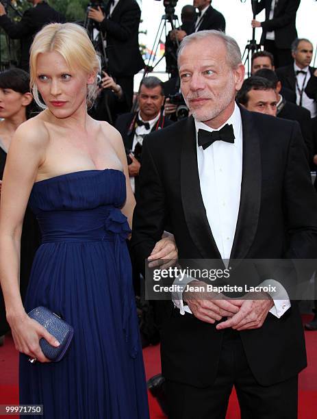 Anna Sherbinina and Pascal Greggory attend the 'Of Gods and Men' Premiere held at the Palais des Festivals during the 63rd Annual International...