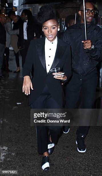 Janelle Monae visits "Late Show With David Letterman" at the Ed Sullivan Theater on May 18, 2010 in New York City.