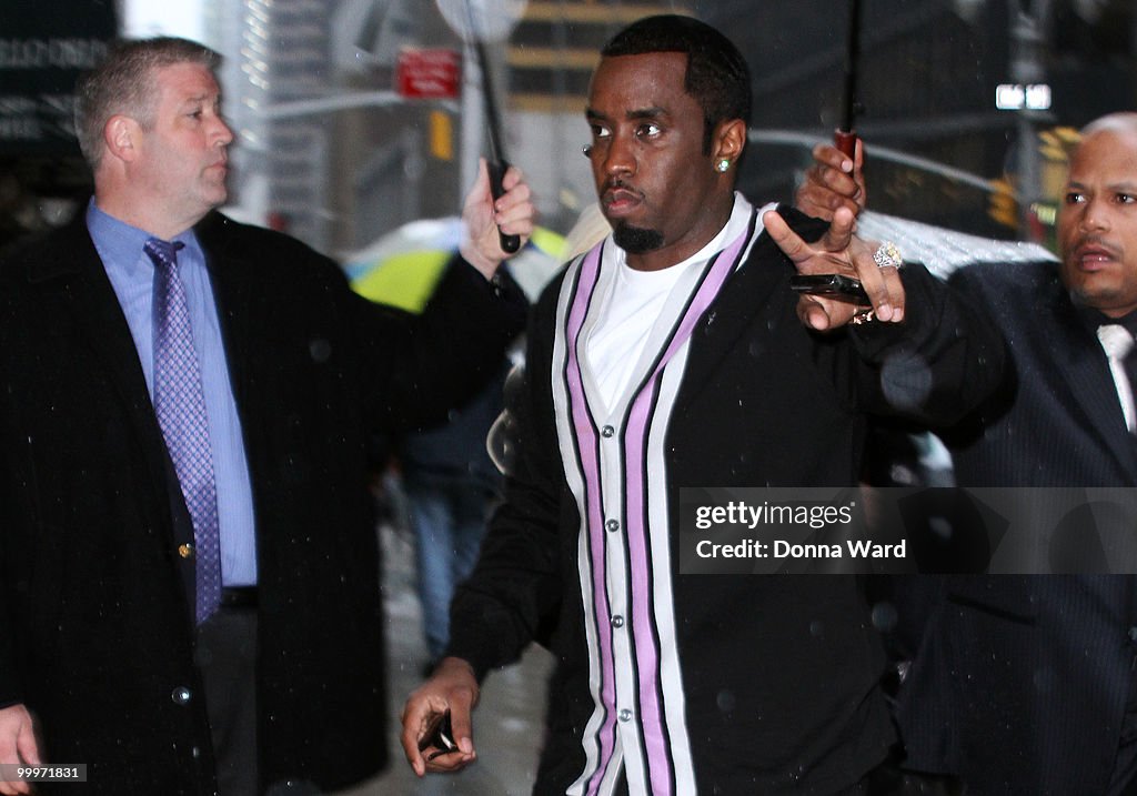 Celebrity Arrivals At "Late Show With David Letterman" - May 18, 2010