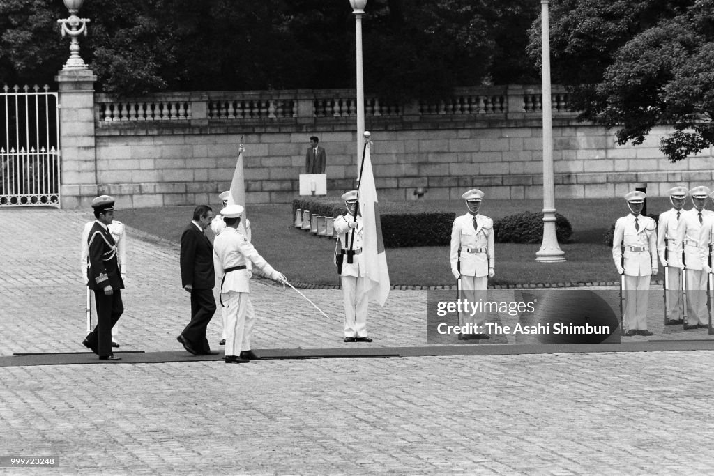 Argentina President Raul Alfonsin Visits Japan