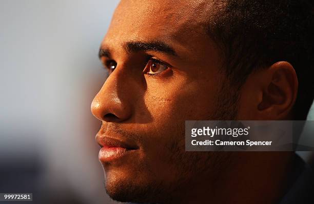 Will Genia of the Wallabies talks to media during an Australian Wallabies photocall at Sydney City Lexus on May 19, 2010 in Sydney, Australia.