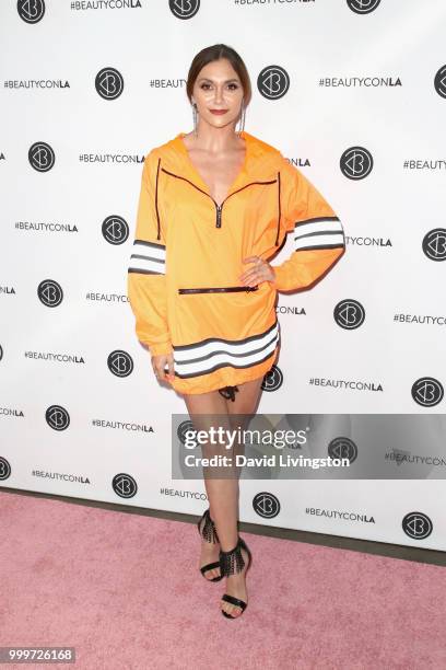 Alyson Stoner attends the Beautycon Festival LA 2018 at the Los Angeles Convention Center on July 15, 2018 in Los Angeles, California.