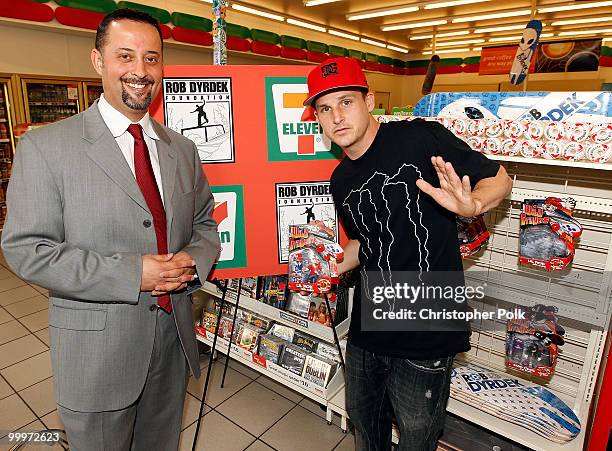 Eleven Francisee Koorosh Shahrokh and Pro Skatboarder Rob Dyrdek unveil 7-Eleven Urban Skate Store and open "Safe Spot Skate Spot", funded by a...