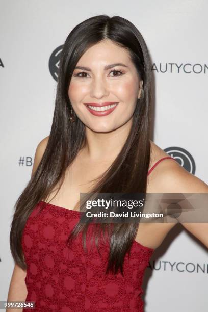 Celeste Thorson attends the Beautycon Festival LA 2018 at the Los Angeles Convention Center on July 15, 2018 in Los Angeles, California.