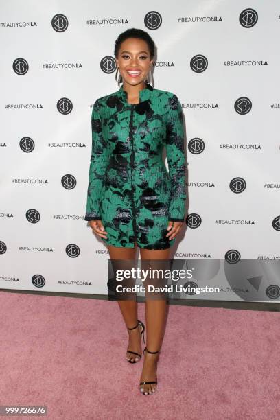 Kiersey Clemons attends the Beautycon Festival LA 2018 at the Los Angeles Convention Center on July 15, 2018 in Los Angeles, California.