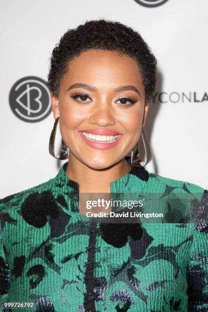 Kiersey Clemons attends the Beautycon Festival LA 2018 at the Los Angeles Convention Center on July 15, 2018 in Los Angeles, California.