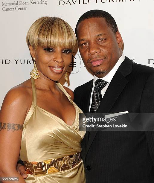 Singer Mary J. Blige and husband Kendu Isaacs attend the 3rd Annual Society Of Memorial Sloan-Kettering Cancer Center's Spring Ball at The Pierre...
