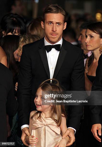 Ryan Gosling and Faith Wladyka attend the "Blue Valentine" Premiere at the Palais des Festivals during the 63rd Annual Cannes Film Festival on May...