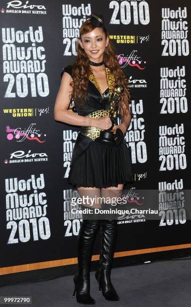 Namie Amuro attends the World Music Awards 2010 at the Sporting Club on May 18, 2010 in Monte Carlo, Monaco.