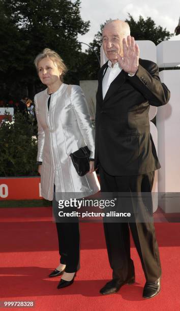 Actor Armin Mueller-Stahl and his wife Gabriele Scholz arrive at the "BILD100" summer reception in Berlin, 04 September 2017. 100 of the most...