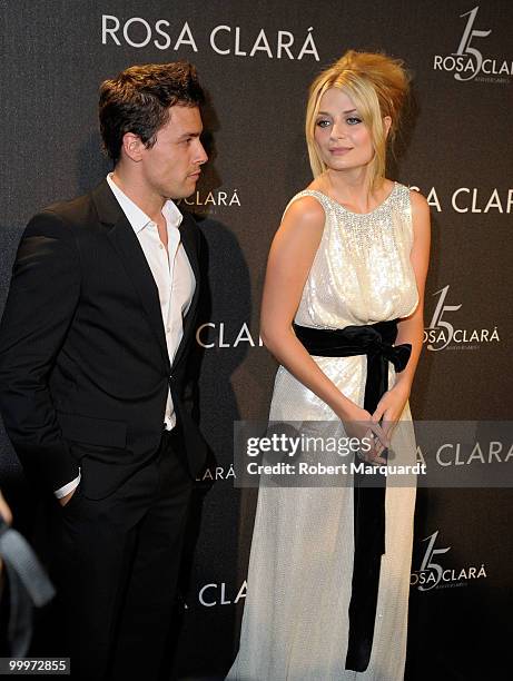 Mischa Barton and Roger attend the Rosa Clara 15th Anniversary dinner party held at the National Palau on May 18, 2010 in Barcelona, Spain.