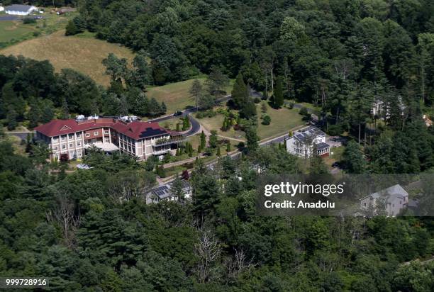 View of the main building of the Fetullah Terrorist Organization compound where Fetulah Gulen resides in Saylorsburg, PA., United States on July 15,...