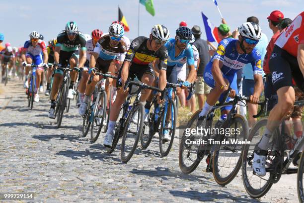 Yves Lampaert of Belgium and Team Quick-Step Floors / Fernando Gaviria of Colombia and Team Quick-Step Floors / Alejandro Valverde of Spain and...