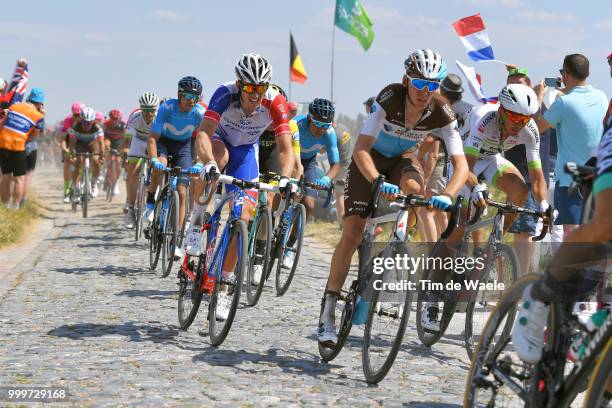 Arnaud Demare of France and Team Groupama FDJ / Romain Bardet of France and Team AG2R La Mondiale / during the 105th Tour de France 2018, Stage 9 a...