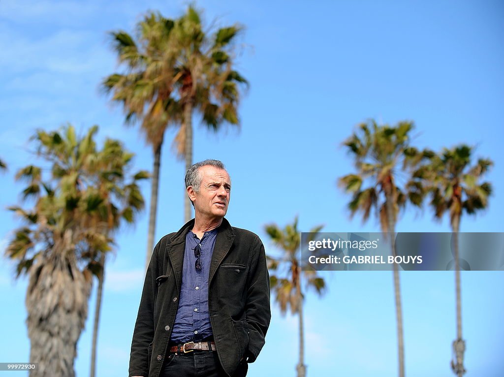 French author Jean Rolin poses in Los An