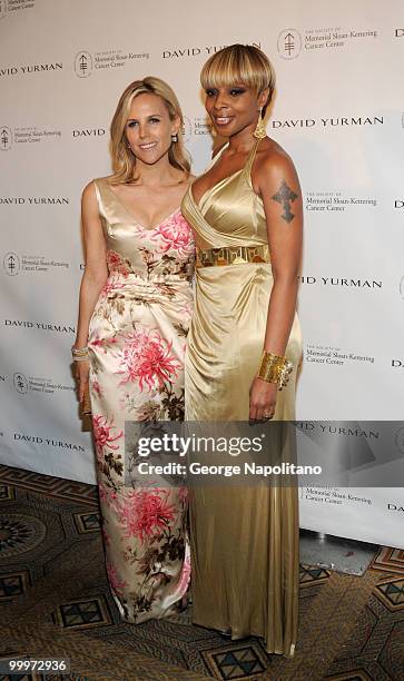 Tory Burch and Mary J.Blige attend the 3rd Annual Society Of Memorial Sloan-Kettering Cancer Center's Spring Ball at The Pierre Hotel on May 18, 2010...