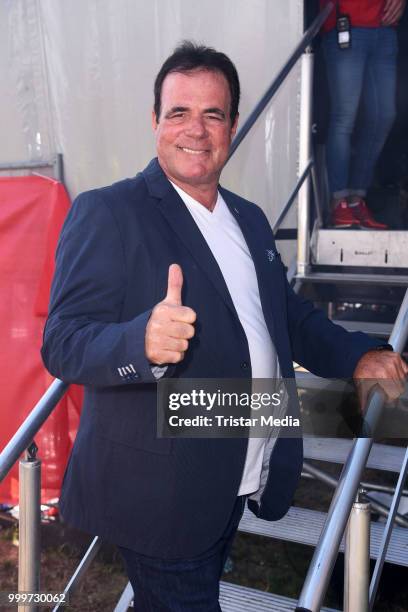 Hein Simons during the Radio B2 SchlagerHammer Open-Air-Festival at Hoppegarten on July 15, 2018 in Berlin, Germany.