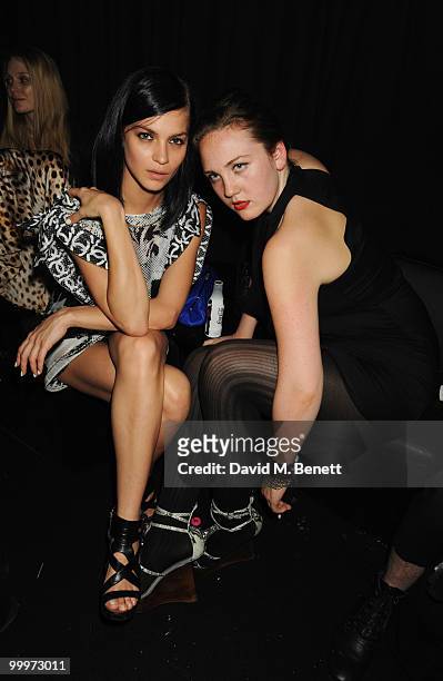 Leigh Lezark and guest attend the Belvedere Vodka Party in Cannes featuring Grace Jones, at Le Baron, Hotel 3.14 on May 18, 2010 in Cannes, France.