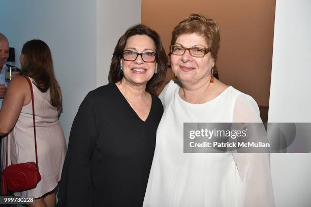 Nina Madison and Donna De Salvo attend the Parrish Art Museum Midsummer Party 2018 at Parrish Art Museum on July 14, 2018 in Water Mill, New York.