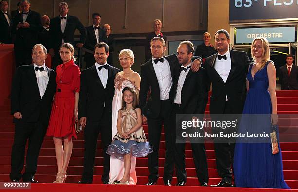 The cast attends the "Certified Copy" Premiere at the Palais des Festivals during the 63rd Annual Cannes Film Festival on May 18, 2010 in Cannes,...