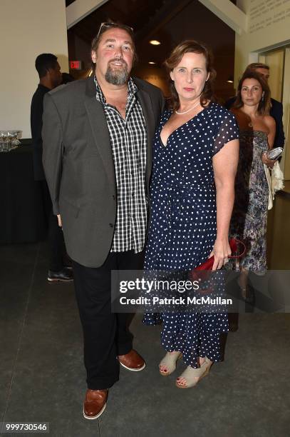 Michael Combs and Tracey Combs attend the Parrish Art Museum Midsummer Party 2018 at Parrish Art Museum on July 14, 2018 in Water Mill, New York.