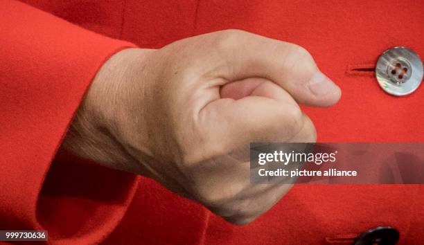 Dpatop - German chancellor Angela Merkel speaks during the last official meeting day of the German parliament before the elections 2017, in Berlin,...