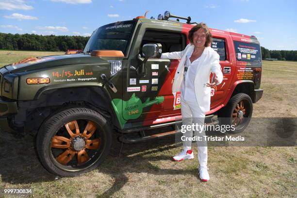 Juergen Drews during the Radio B2 SchlagerHammer Open-Air-Festival at Hoppegarten on July 15, 2018 in Berlin, Germany.