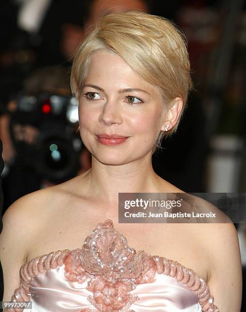 Michelle Williams attends the "Certified Copy" Premiere at the Palais des Festivals during the 63rd Annual Cannes Film Festival on May 18, 2010 in...