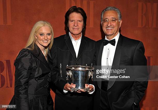 Vice President and General Manager Barbara Cane , musician John Fogerty and BMI President and CEO Del Bryant attend the 58th Annual BMI Pop Awards...