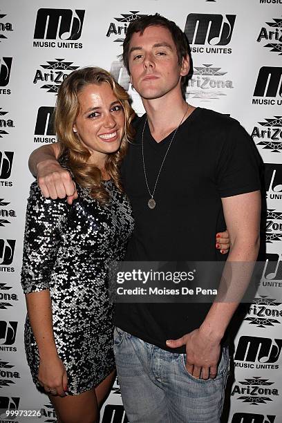 Michelle Edgar and DJ DL attend the first anniversary presentation of Music Unites at The Cooper Square Hotel on May 17, 2010 in New York City.