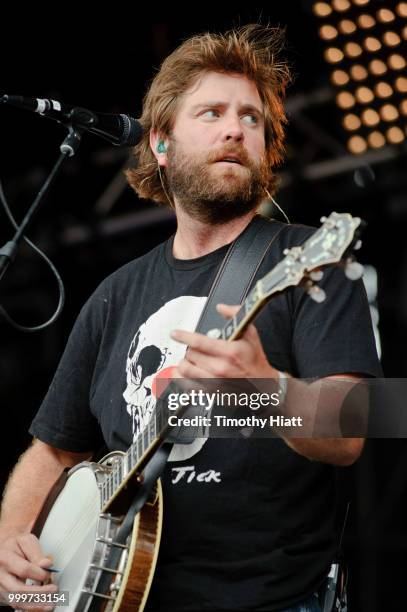 Dave Carroll of Trampled By Turtles performs on Day 3 of Forecastle Music Festival on July 15, 2018 in Louisville, Kentucky.