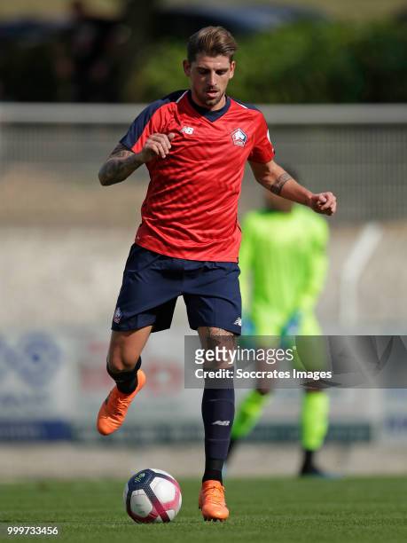 Miguel Angelo da Silva Rocha Zeka of Lille during the Club Friendly match between Lille v Reims at the Stade Paul Debresie on July 14, 2018 in Saint...