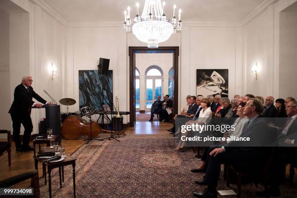 German president Frank-Walter Steinmeier gives a talk at a conference entitled 'From the Bonn to the Berlin Republic: Memories and Lessons' in the...
