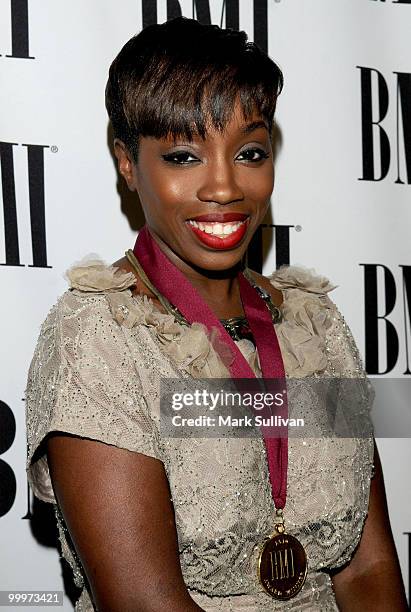 Singer Estelle attends the 58th Annual BMI Pop Awards held at the Beverly Wilshire Hotel on May 18, 2010 in Beverly Hills, California.