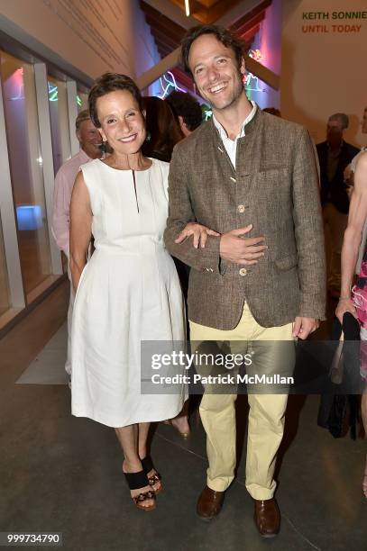 Christina MacDonald and Alex MacDonald attend the Parrish Art Museum Midsummer Party 2018 at Parrish Art Museum on July 14, 2018 in Water Mill, New...