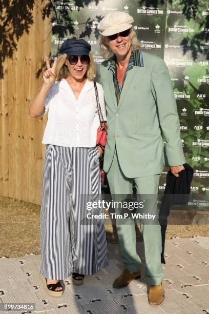 Jeanne Marine and Bob Geldof attend as Barclaycard present British Summer Time Hyde Park at Hyde Park on July 15, 2018 in London, England.