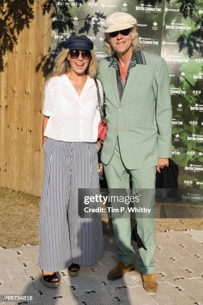 Jeanne Marine and Bob Geldof attend as Barclaycard present British Summer Time Hyde Park at Hyde Park on July 15, 2018 in London, England.