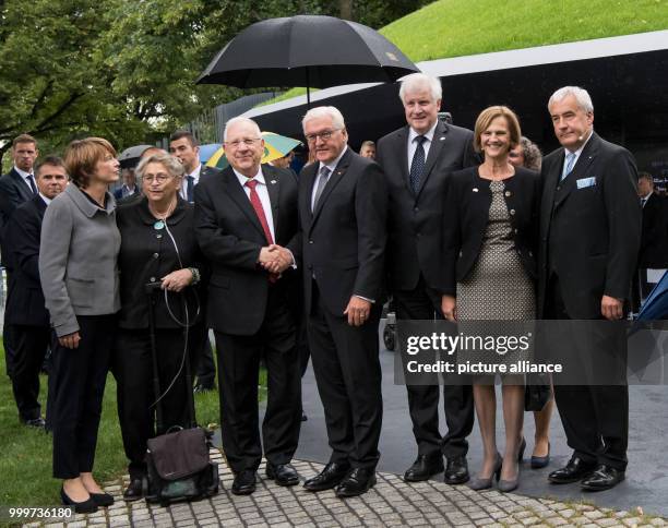 Elke Buedenbender , Nechama Rivlin, Israeli president Reuven Rivlin, German president Frank-Walter Steinmeier, Bavarian premier Horst Seehofer ,...