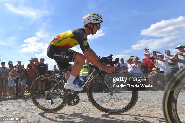 Yves Lampaert of Belgium and Team Quick-Step Floors / Edvald Boasson Hagen of Norway and Team Dimension Data / during the 105th Tour de France 2018,...