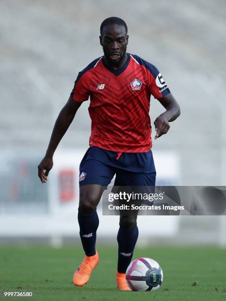 Jonathan Ikone of Lille during the Club Friendly match between Lille v Reims at the Stade Paul Debresie on July 14, 2018 in Saint Quentin France