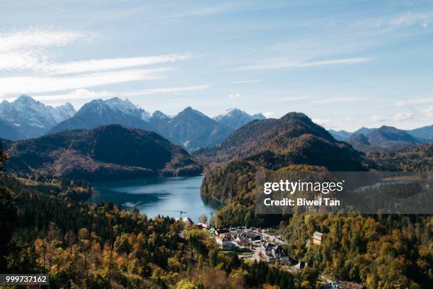 oberammergau & schwangau - schwangau stockfoto's en -beelden