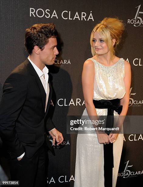 Mischa Barton and Roger attend the Rosa Clara 15th Anniversary dinner party held at the National Palau on May 18, 2010 in Barcelona, Spain.