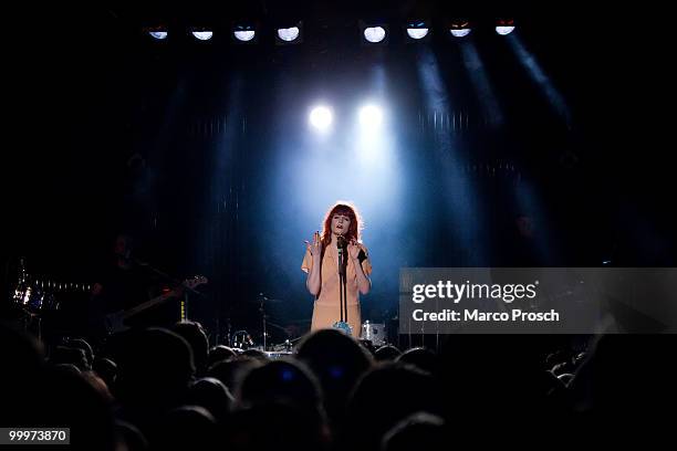 Florence Welch of Florence And The Machine performs on stage at Anker Leipzig on May 18, 2010 in Leipzig, Germany.