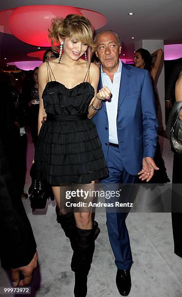 Gulnara Karimova and Fawaz Gruosi attend the de Grisogono cocktail party at the Hotel Du Cap on May 18, 2010 in Cap D'Antibes, France.