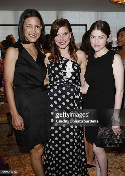 Actresses Julia Jones, Sophia Bush and Anna Kendrick attends Ann Taylor's Exclusive Fall 2010 Collection Preview at Soho House on May 13, 2010 in...